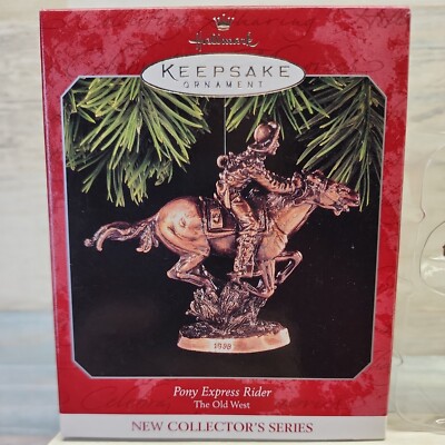 Hallmark Keepsake Ornament Pony Express Rider 1998 The Old West