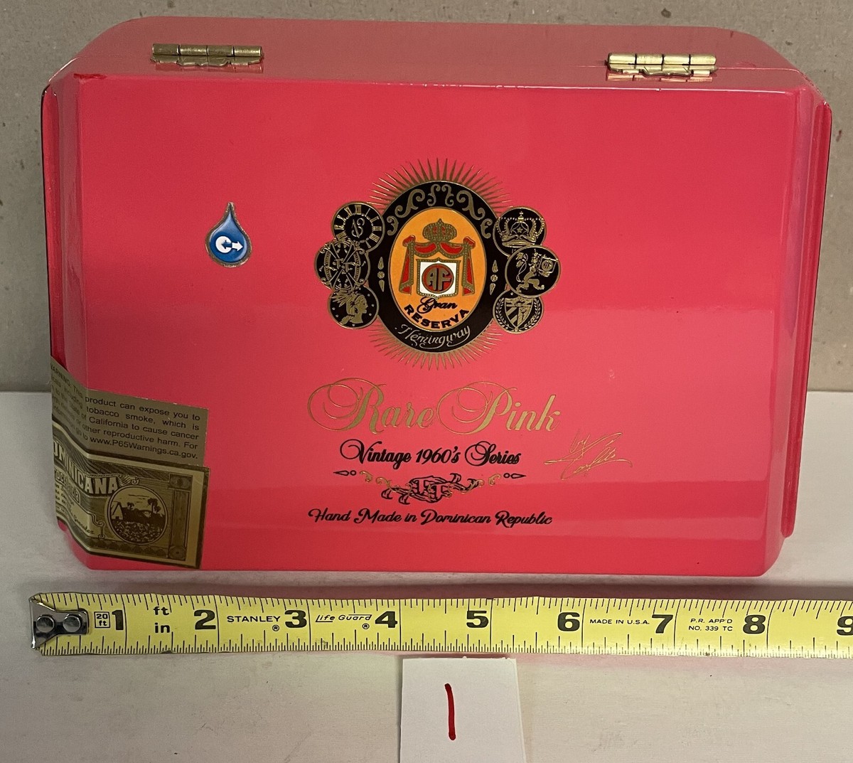 Arturo Fuente Rare Pink Vintage 1960's Series Work of Art