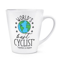 World's Best Radrennfahrer 341Ml Latte Becher Tasse Lustiger Witz Toll Biker Rad