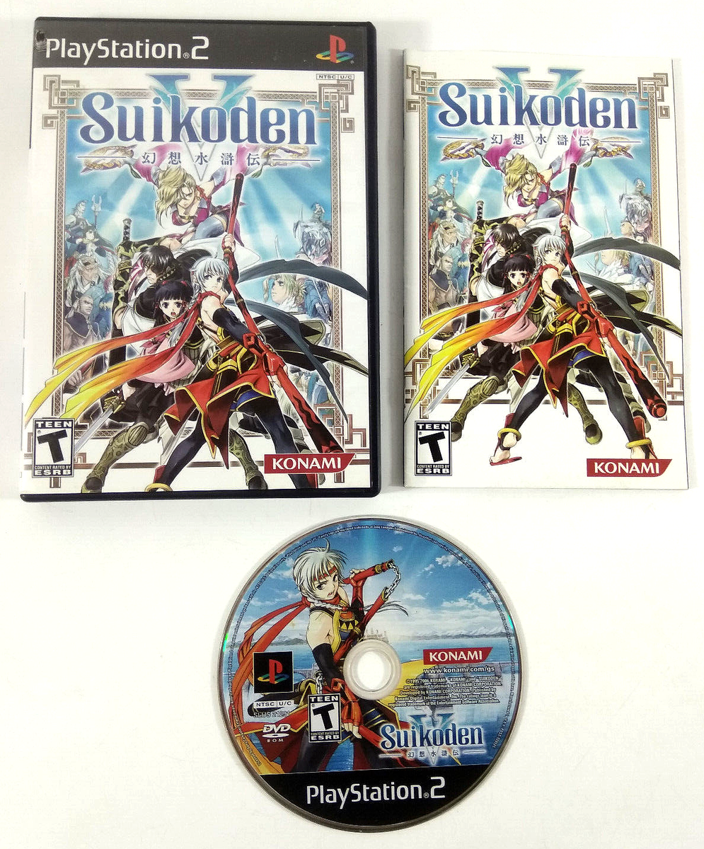 Jeu PS2 Suikoden V – Version Japonaise (JAP), Bon état, Jeu De Rôle Konami 2005
