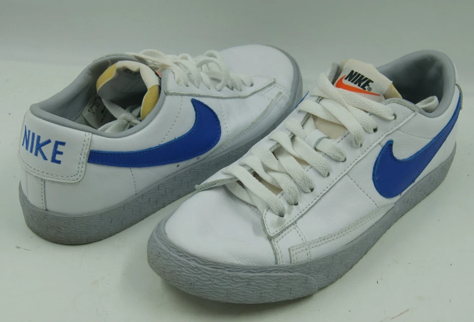 Nike ID Blazer Mujer Tenis Talla 8 Cuero Blanco Zapatos Atléticos 616833-997 Foto 3 de 4