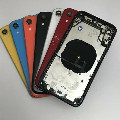 FÜR IPHONE XR GEHÄUSE MIT GESPRUNGENEM RÜCKGLAS NFC POWER FLEX GUTER RAND REFURB