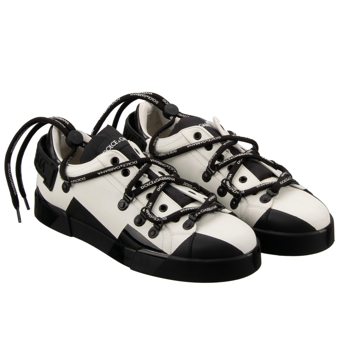 【関税&送料込み】Dolce & Gabbana Sneakers From The Portof DOLCE & GABBANA DG Logo Low-Top Leather Sneaker PORTOFINO