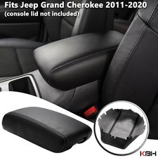 Fit Jeep Grand Cherokee 2011-2020 Middle Console Lid Armrest Covering Trim Black