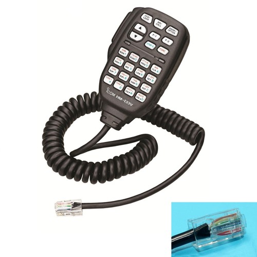 HM133V DTMF Mikrofon mikrofonowy Icom radia mobilne V8000 i IC-2200H ID800H ID880H - Zdjęcie 2 z 6
