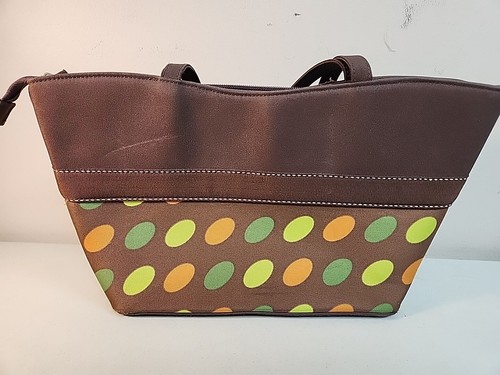 Kate Spade New York Bow (Brown/ Green/ Orange Polka Dot) Shoulder Bag - Picture 2 of 4
