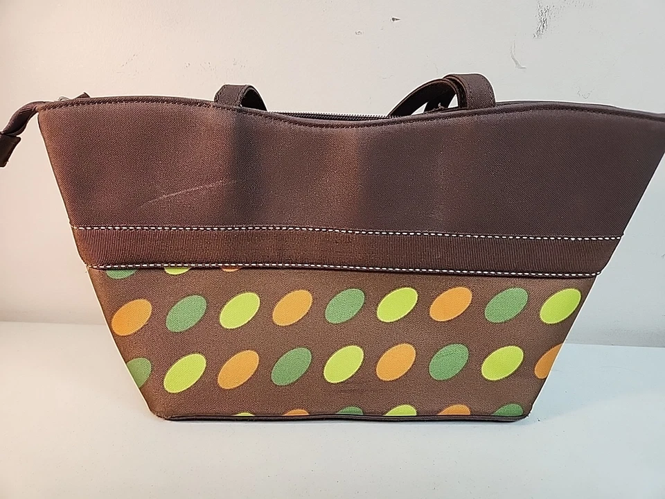 Bolso de hombro Kate Spade New York Bow (marrón/verde/naranja a lunares) Foto 2 de 4