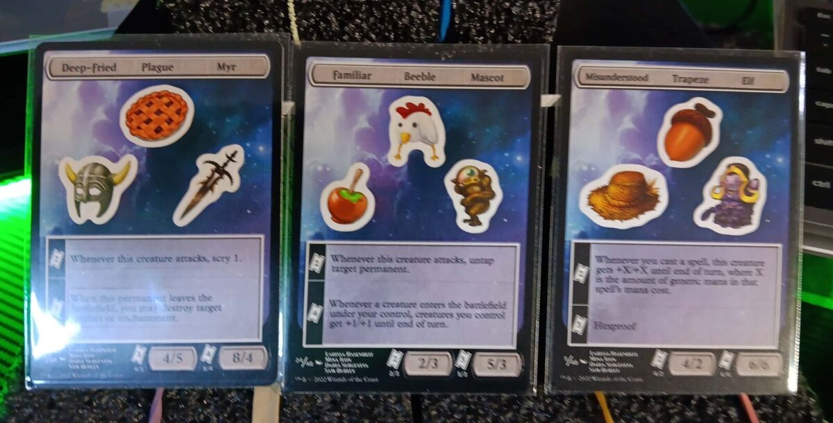 MTG Unfinity Stickers Spooky, Clown, Mox, Zombie, Cheese MTG Unfinity Stickers Spooky, Clown, Mox, Zombie, Cheese