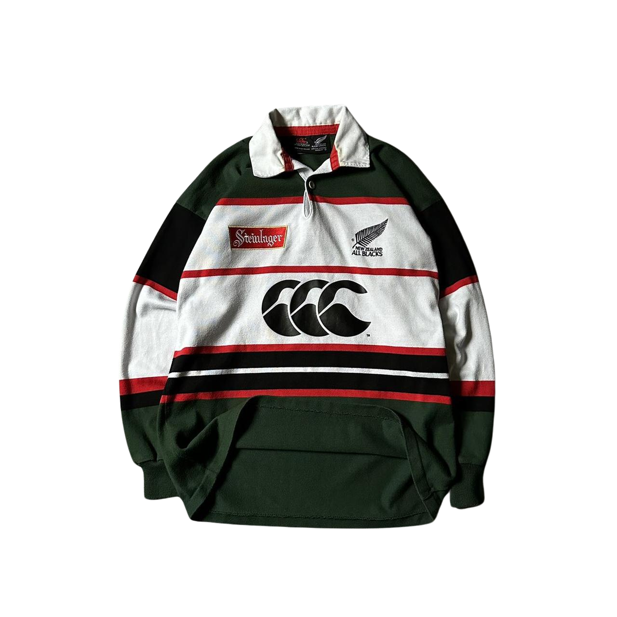 Canterbury Wellington Rugby スタジャン カンタベリースタジャンオールブラックス袖レザー刺繍ワッペン付き