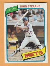 John Stearns New York Mets 1980 Topps #76 Colorado Buffaloes 13N