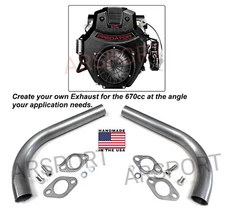 Header Exhaust pipes U Weld For  Predator 670cc V-Twin Go Kart Mini Bike