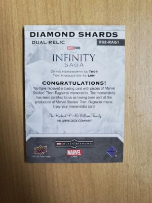 2021 Upper Deck Marvel Black Diamond Shards dual relic THOR 2021 Upper Deck Marvel Black Diamond Shards dual relic THOR