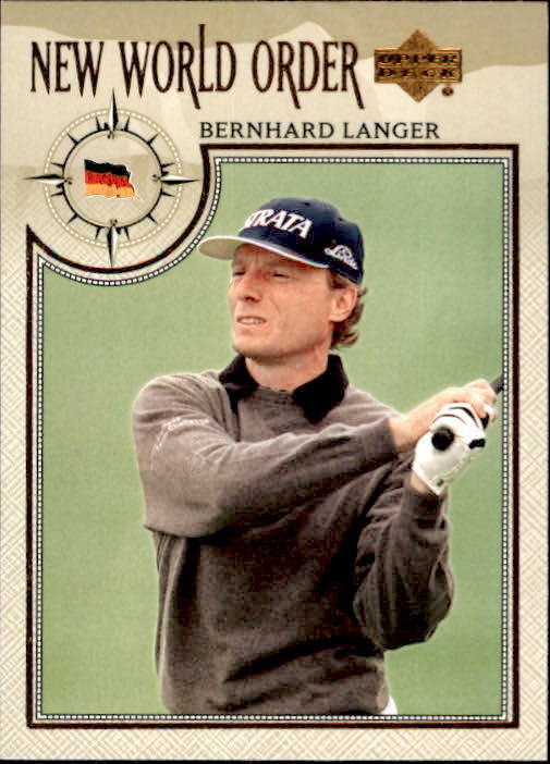 Bernhard Langer 2002 Upper Deck Golf New World Order Card #71