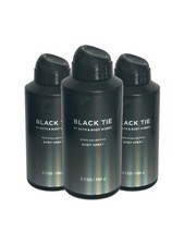 3 Bath  Body Men  s Collection Black Tie Body Spray 3.7 oz New