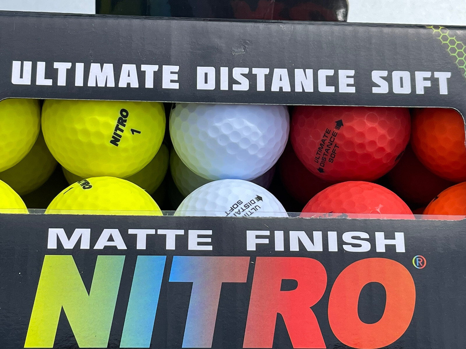 BRAND NEW! 45 Nitro Ultimate Distance Soft Golf Balls. Matte Finish