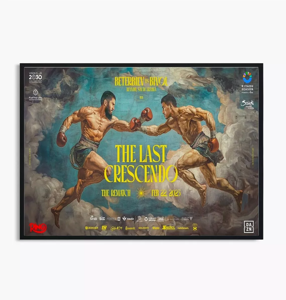 THE LAST CRESCENDO Riyadh Season Fight February 22nd Beterbiev-Bivol  Poster