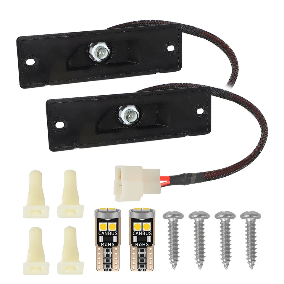 For 1981-1985 Mazda RX7 Coupe 2-Door Pair Side Marker Sockets with 2 LED Bulbs Foto 2 de 4