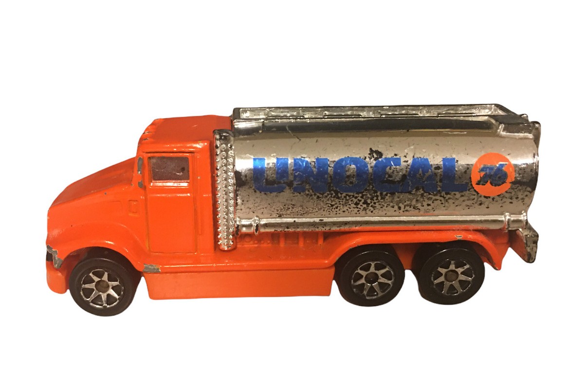 ⚡⚡⚡ Vintage 1991 Mattel Hot Wheels UNOCAL 76 Tanker Truck 1:64