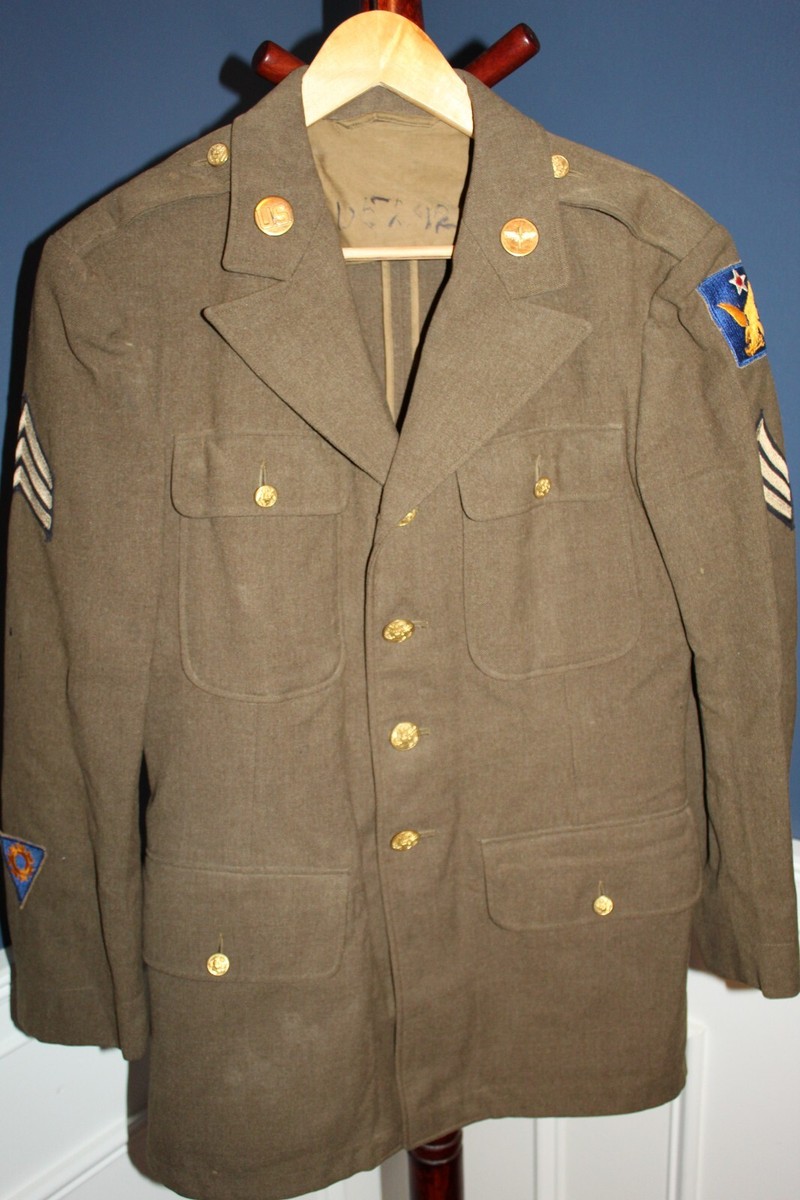 Original Early WW2 U.S. Army Air Forces 2nd A.F. Patched Uniform