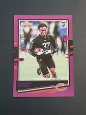Darnell Mooney RC 2020 Donruss Football #275 PURPLE SEASON STAT LINE 11/14