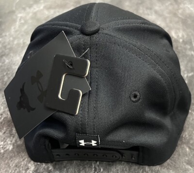 Under Armour x Project Rock Snapback Hat Cap Black Womens 1376719