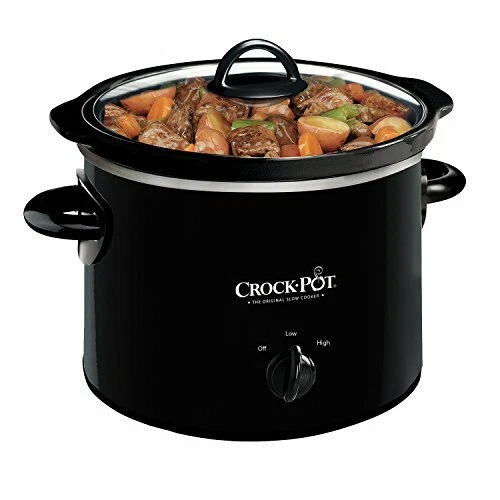 Crock-pot 2-qt Round Manual Slow Cooker, Black (scr200-b)