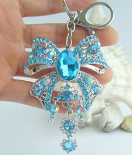 Elegant Bowknot Keychain Pendant Rhinestone Crystal K04503