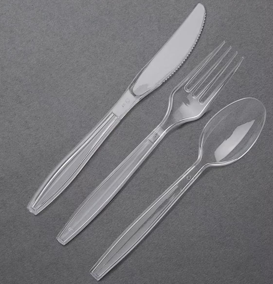 2 Packs Of 240 Count Assorted Clear Plastic Cutlery Set In - Foto 10