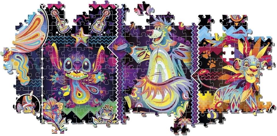 Puzzle Classici Disney 1000 Pezzi Linea Panorama 98x33 Clementoni - Immagine 4 di 4