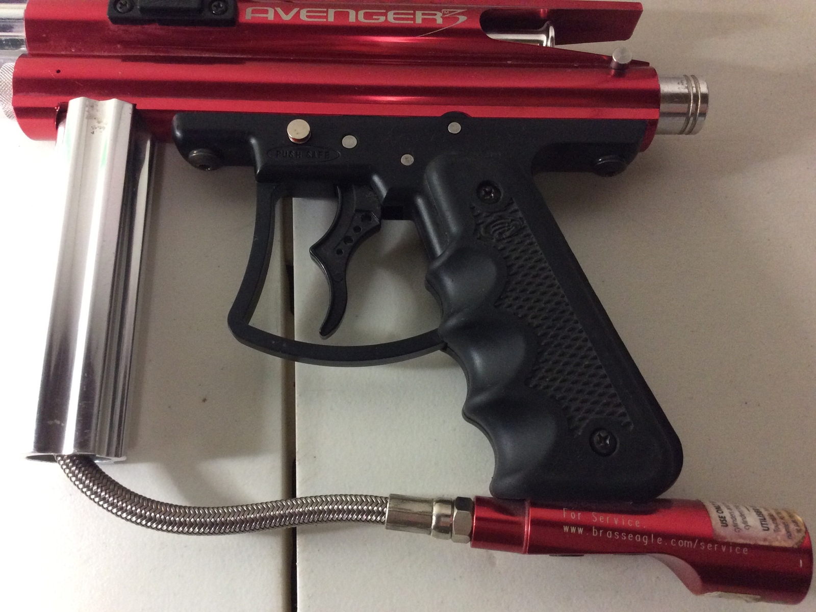 Brass Eagle Avenger 3 Paintball Marker Gun Red RARE Hard to find eBay