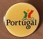 Commemorative 1” Round Enamel Portugal Travel Pin — photo 4