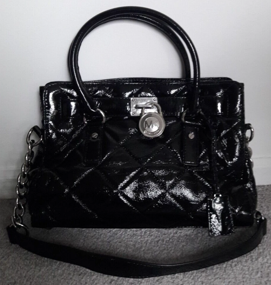 Black MICHAEL KORS Patent Leather Shoulder Bag