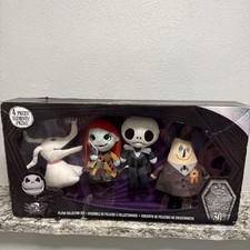 Disney Tim Burton's The Nightmare Before Christmas Plush Stuffed Figure 4 Pack