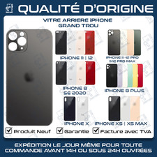 VITRE ARRIERE POUR IPHONE 8 8 PLUS X XS XR 11 12 PRO MAX
