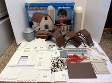 Vintage/Pre-Owned/NOT Complete ERTL Farm Country Dairy Barn Set READ