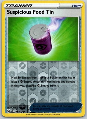 Suspicious Food Tin Reverse Holo Uncommon Champion's Path 66/73 NM