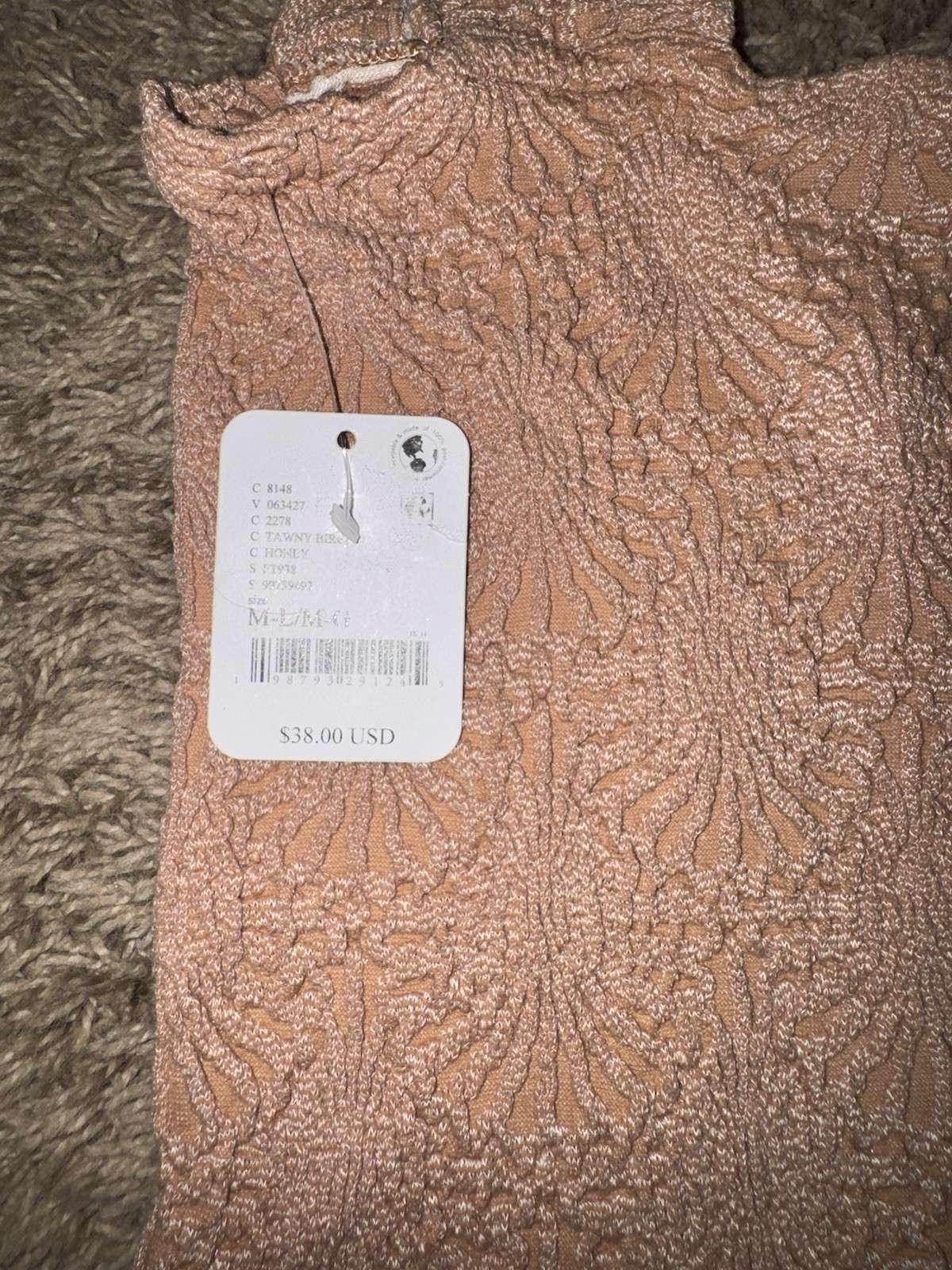 NWT- Free People Love Letter Cami in Honey Medium NEW! Sold out online image 2