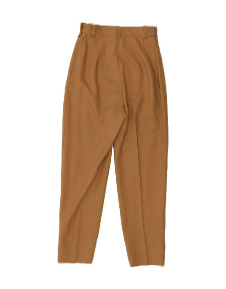 Pantalones informales SISLEY para mujer calce relajado W24 L24 marrón lana virgen BE02 Foto 2 de 4
