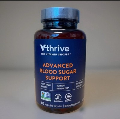 The Vitamin Shoppe Vthrive Advanced Blood Sugar Support 120 Caps Metabolism Supp