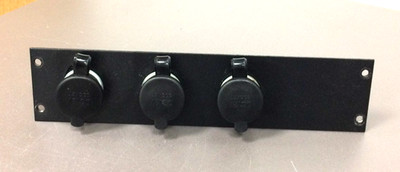 HAVIS C-LP-3, Three 12V Outlets on 2'' Plate, USED