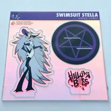 Helluva Boss Swimsuit Stella 2024 Rainbow Acrylic Stand Standee Vivziepop