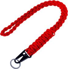 Heavy Duty Braided 550 Paracord Neck Lanyard Keychain for Men Women Outdoor Surv