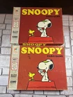Lot Of Two Vintage 1974 Snoopy card game by Milton Bradley. One Complete