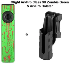 Olight ArkPro Class 3R Zombie Green Flashlight & ArkPro Holster