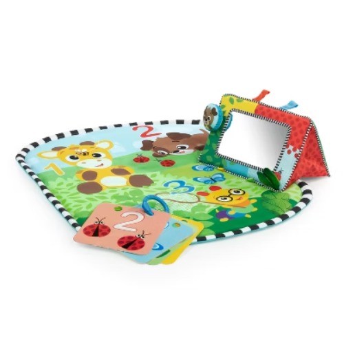 Baby Einstein Discover Garden Tummy Time Baby Playmat and Mi