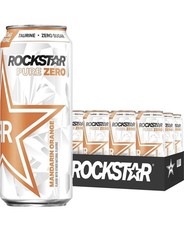 Rockstar Pure Zero Energy Drink Mandarin Orange 16 Fl Oz Cans 12 Pack Free Shp Rockstar Pure Zero Energy Drink Mandarin Orange 16 Fl Oz Cans 12 Pack Free Shp