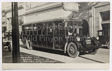 Grass Valley to Nevada City California Bus Safety Coach Street Scene c1920s RPPC