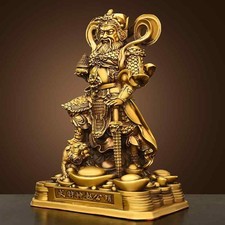 Bronze Statue of the God of Wealth, Warrior God of Wealth Riding a Tiger, Home