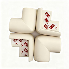 4-Pack Foam Corner Guards   Protect Toddlers  Elderly from Home Head Bumps