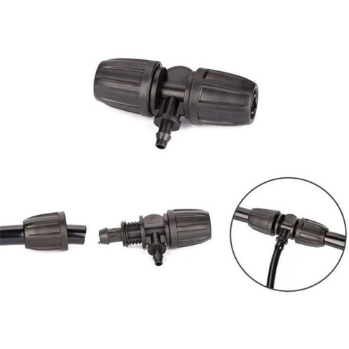 Adaptador de tubería conectores de riego por goteo juntas de jardinería de 50 piezas - Imagen 10 de 11